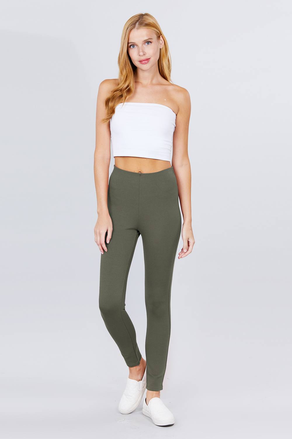 Waist Elastic Band Ponte Pants product image
