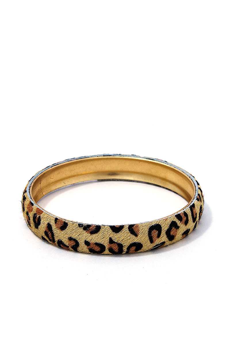 Animal Print Metal Bangle Bracelet product image