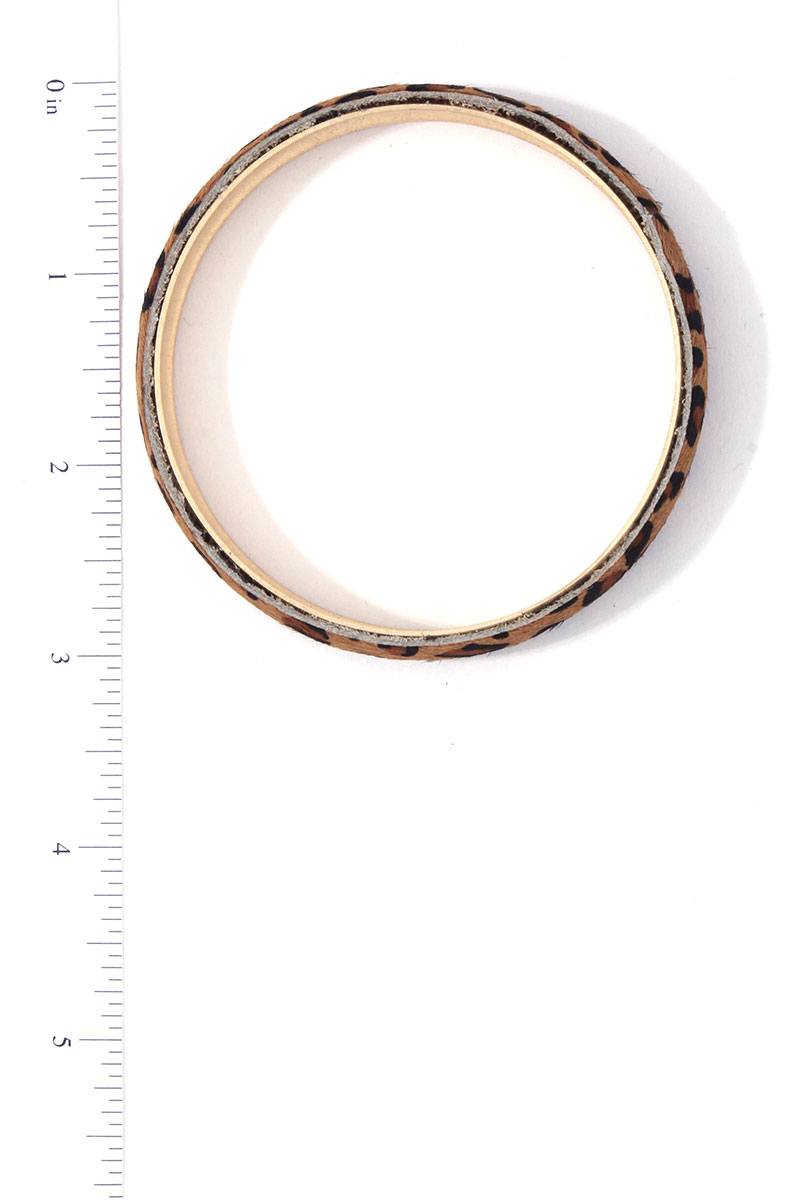 Animal Print Metal Bangle Bracelet product image