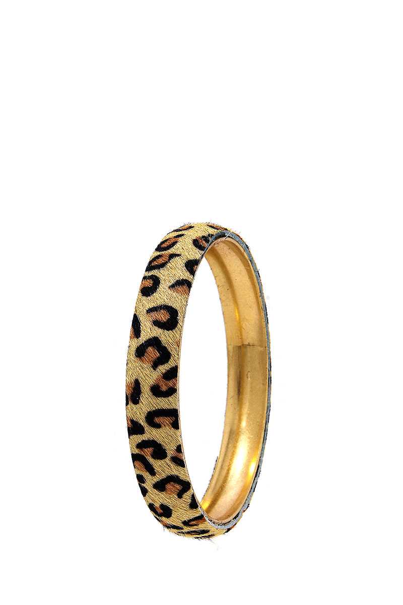 Animal Print Metal Bangle Bracelet product image