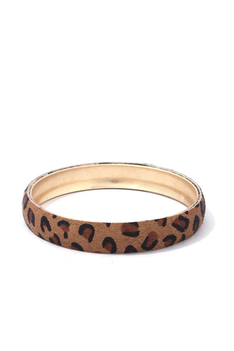 Animal Print Metal Bangle Bracelet product image