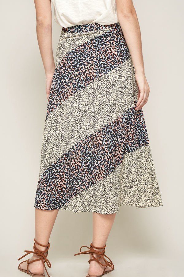 A Floral-print Woven Midi Skirt product image