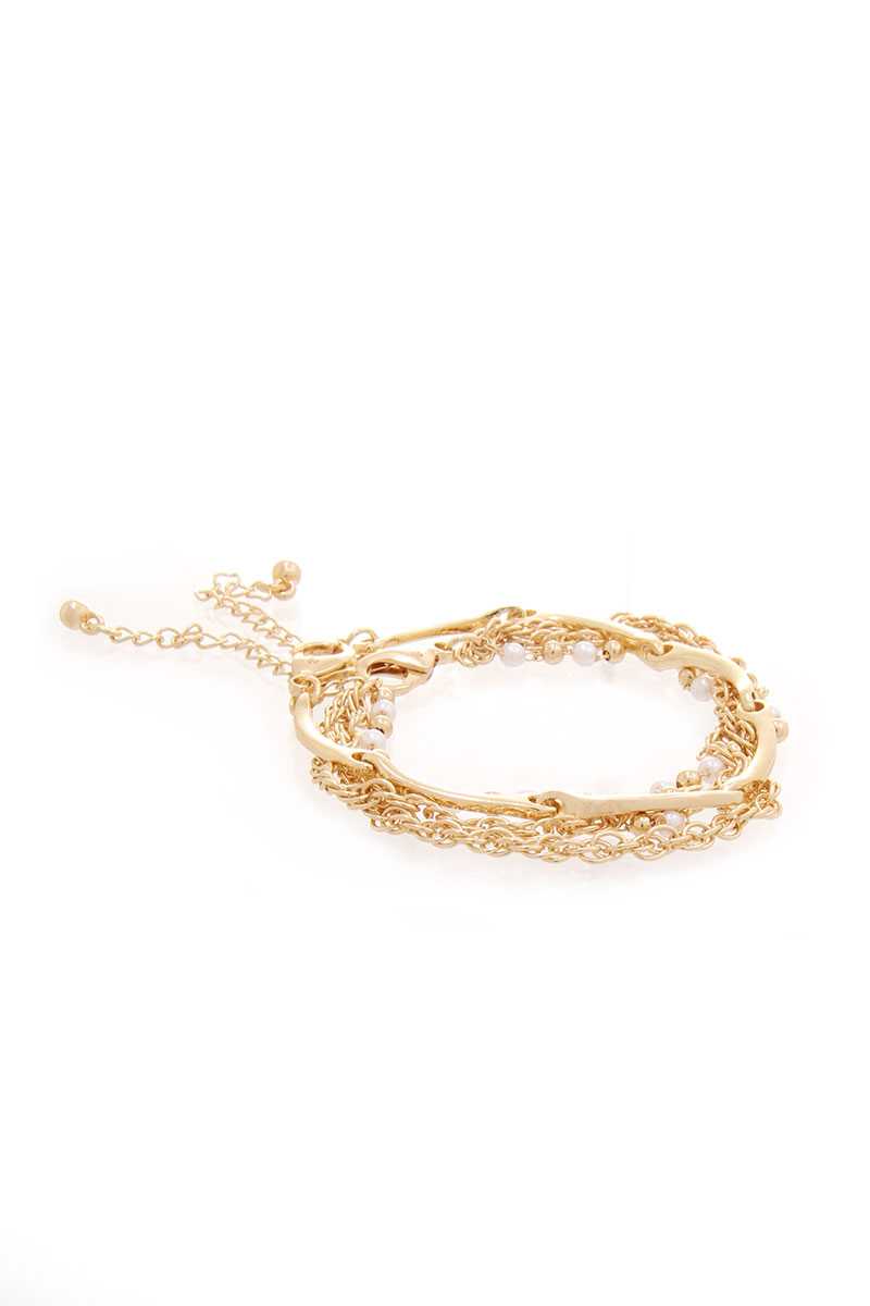 Pearl Point Multi Layered Chain Bracelet product image