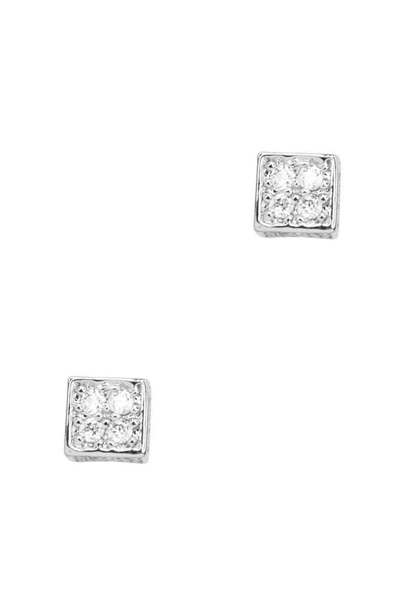 Secret Box Square Stone Stud Earring product image