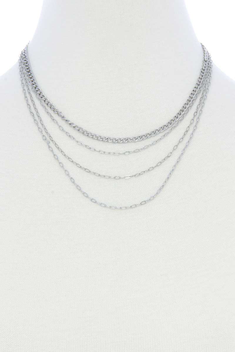 4 Layer Metal Necklace product image