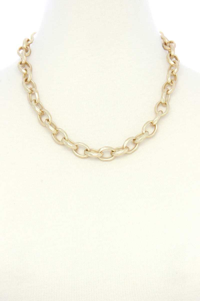Circle Link Metal Necklacecircle Link Metal Necklace product image