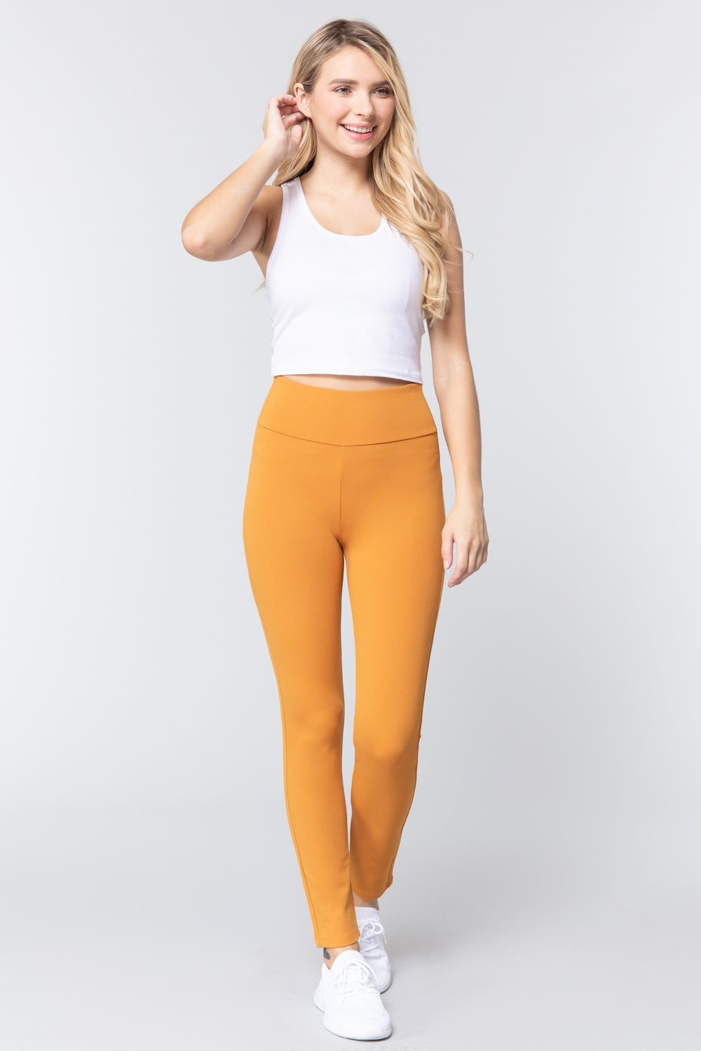 Waist Band Long Ponte Pants product image