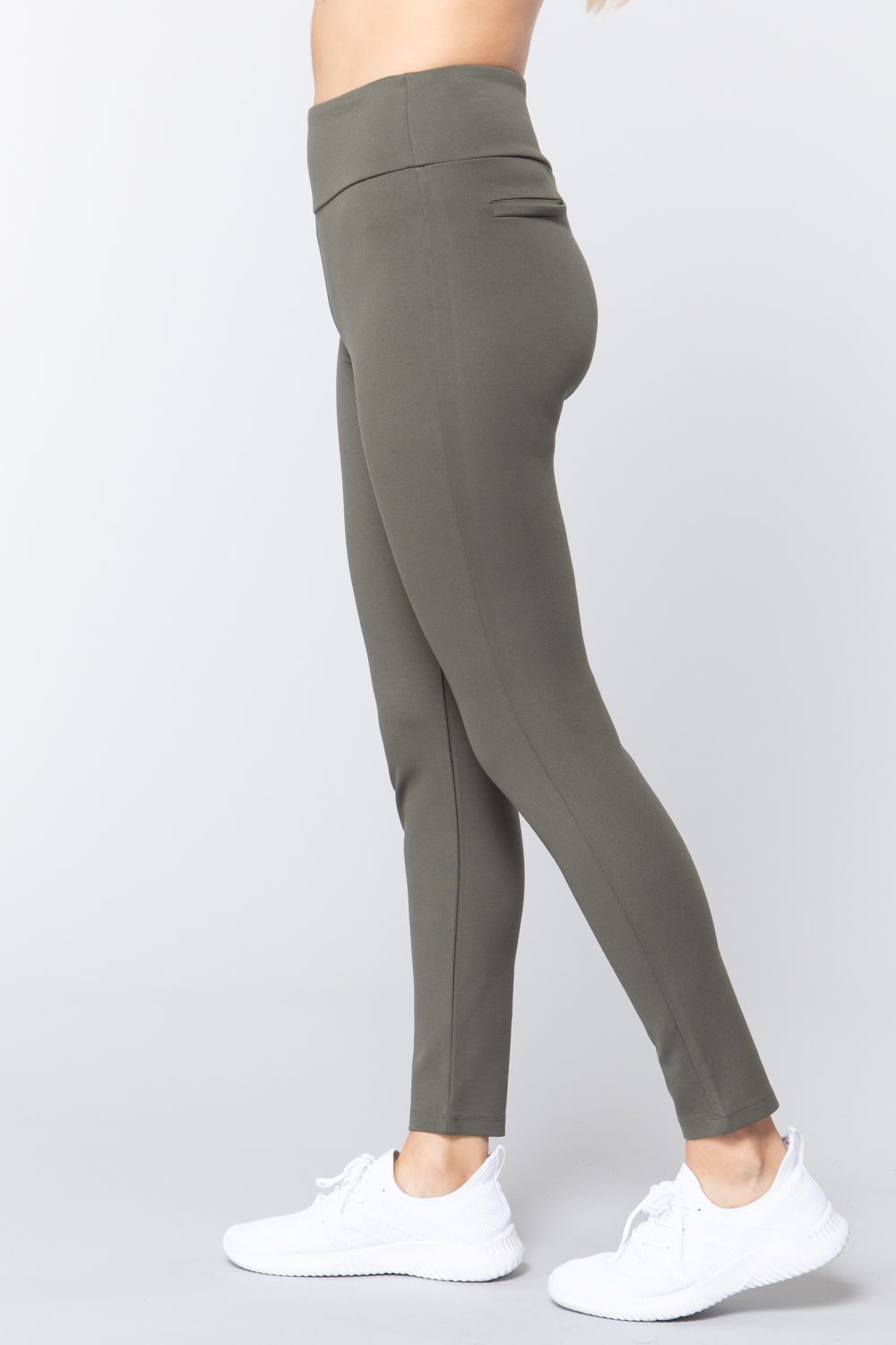 Waist Band Long Ponte Pants product image