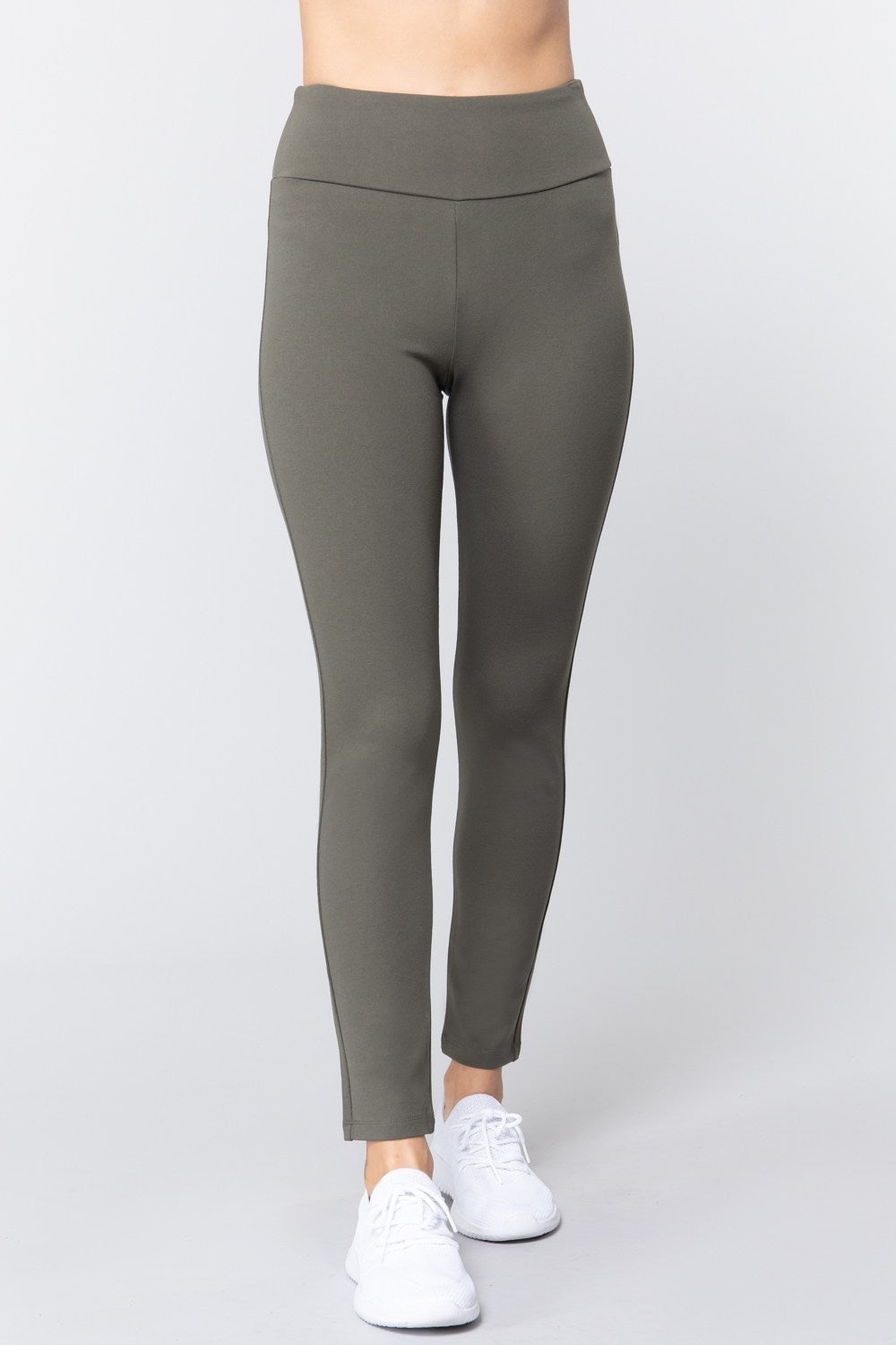 Waist Band Long Ponte Pants product image