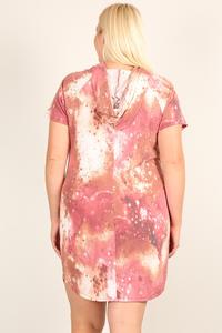 Plus Size Tie-dye Print Relaxed Fit Dress product image