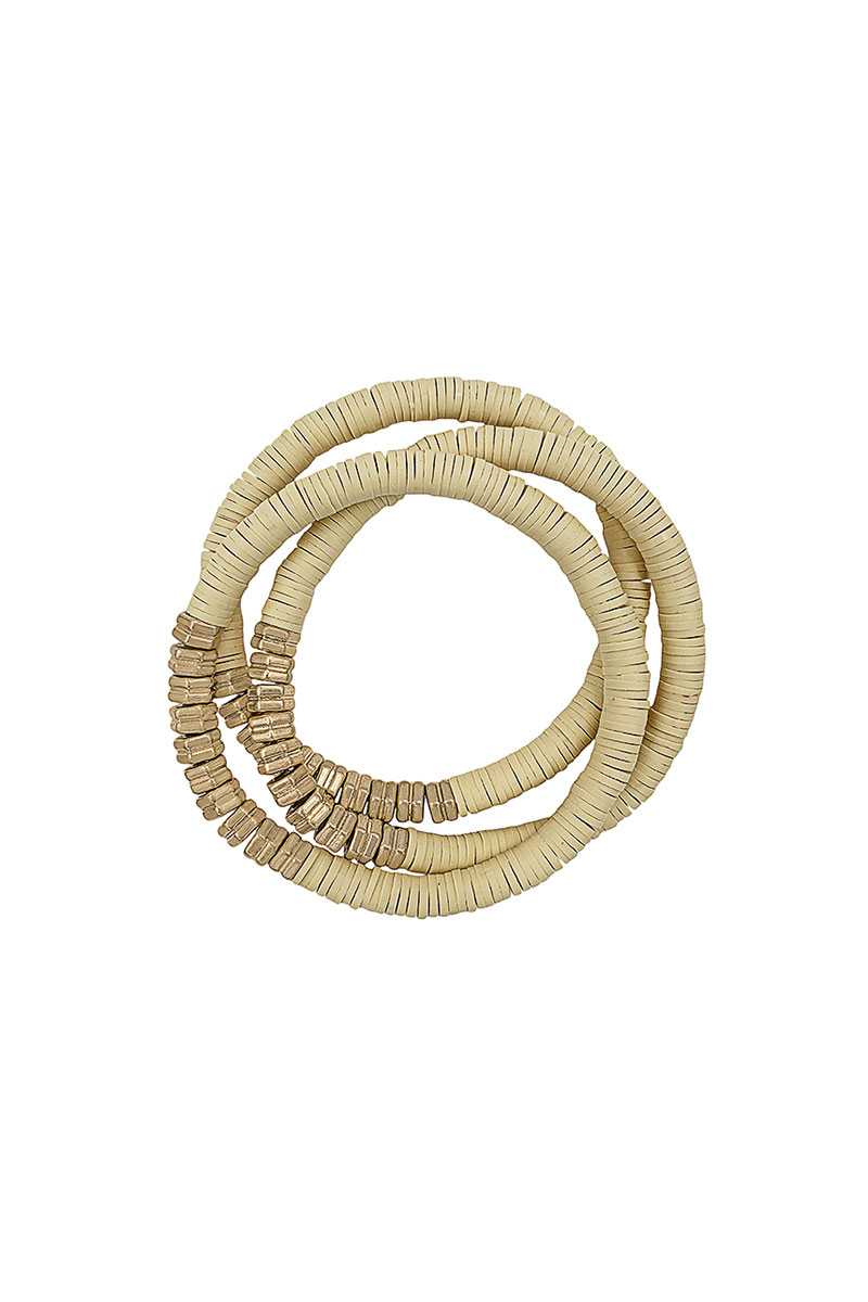 Triple Multi Ring Bead Stretchable Bracelets product image