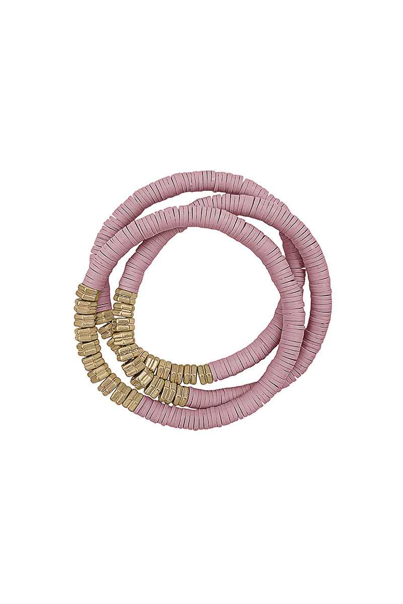 Triple Multi Ring Bead Stretchable Bracelets product image