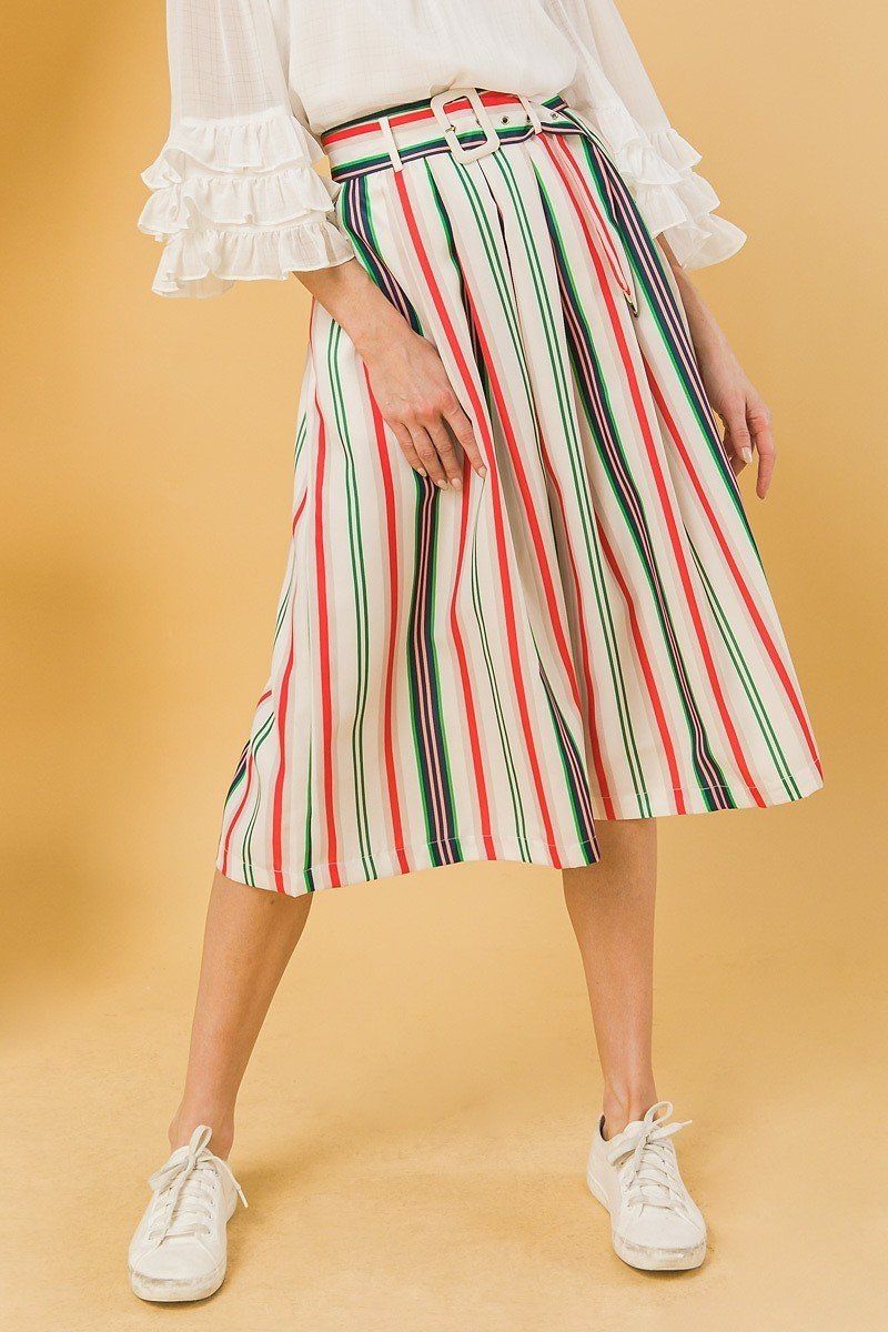A Woven Midi Skirt product image
