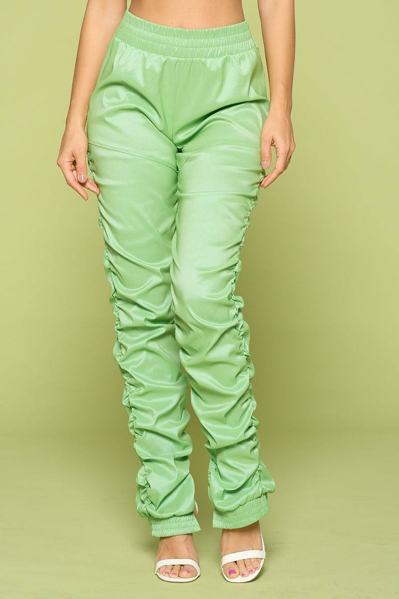 Leather Pu Ruched Pants product image