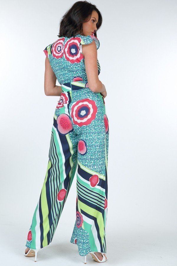 Ruffle Sleeve Surplice Jumpsuit product image