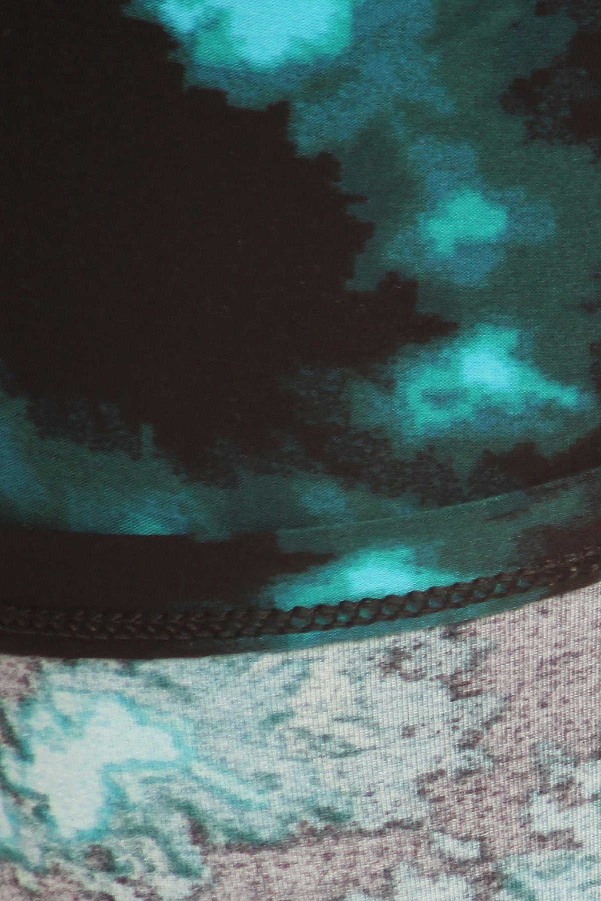 Yoga Style Banded Lined Tie Dye Printed Knit Legging With High Waist product image