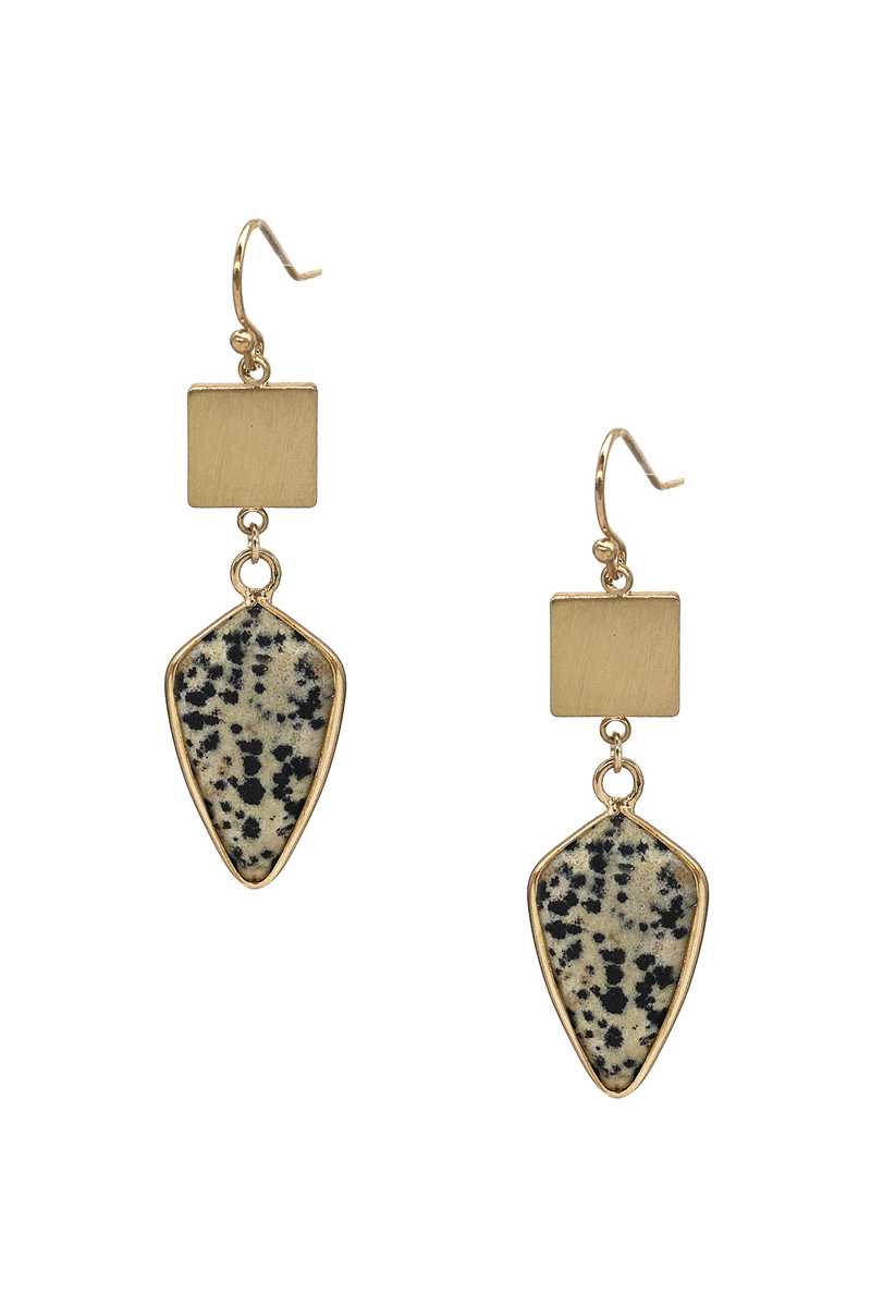 Fashion Marbling Stone Dangle Earring product image