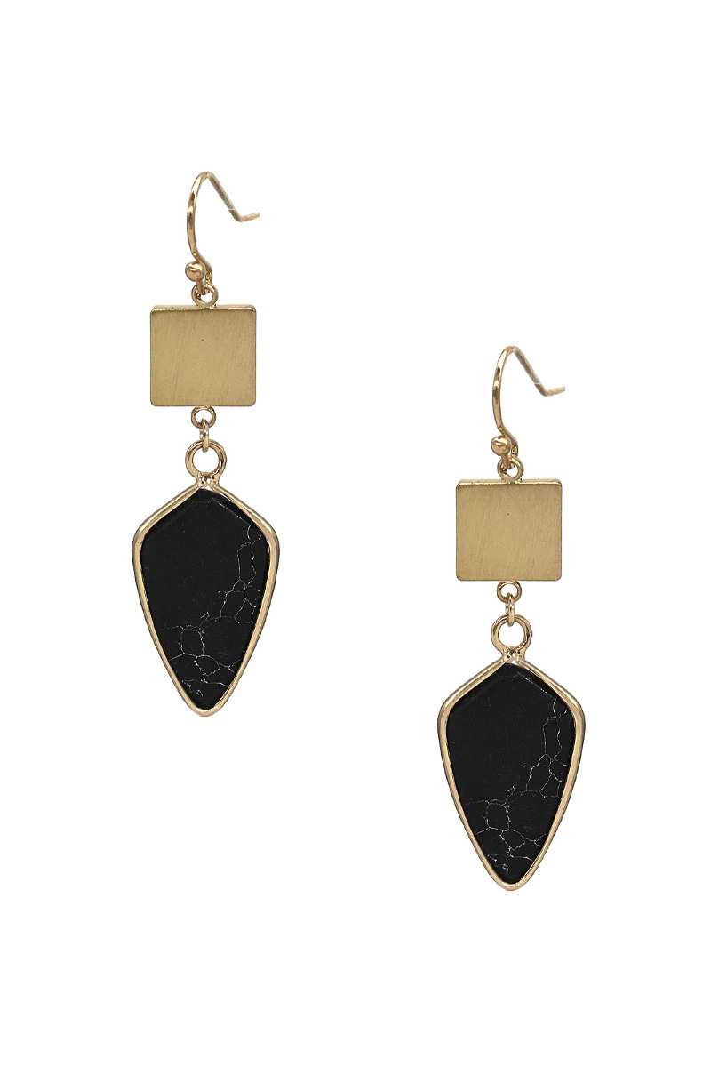 Fashion Marbling Stone Dangle Earring product image