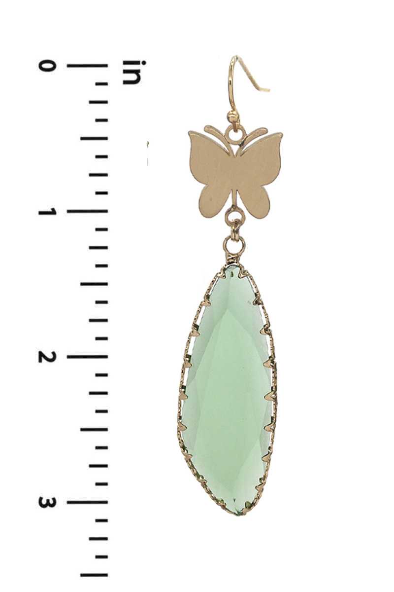 Fashion Butterfly Clear Stone Dangle Earring product image