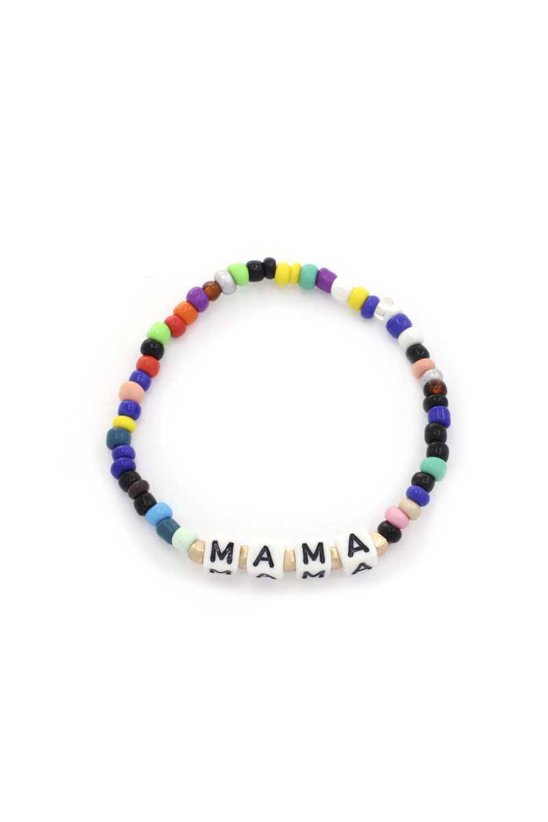 Mama Quote Beaded Stretch Bracelet product image
