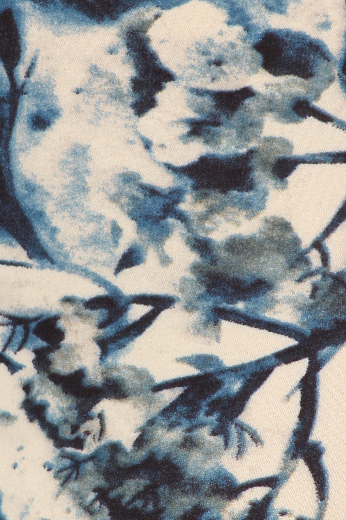 Plus Size Floral Print, Full Length Leggings In A Slim Fitting Style With A Banded High Waist product image