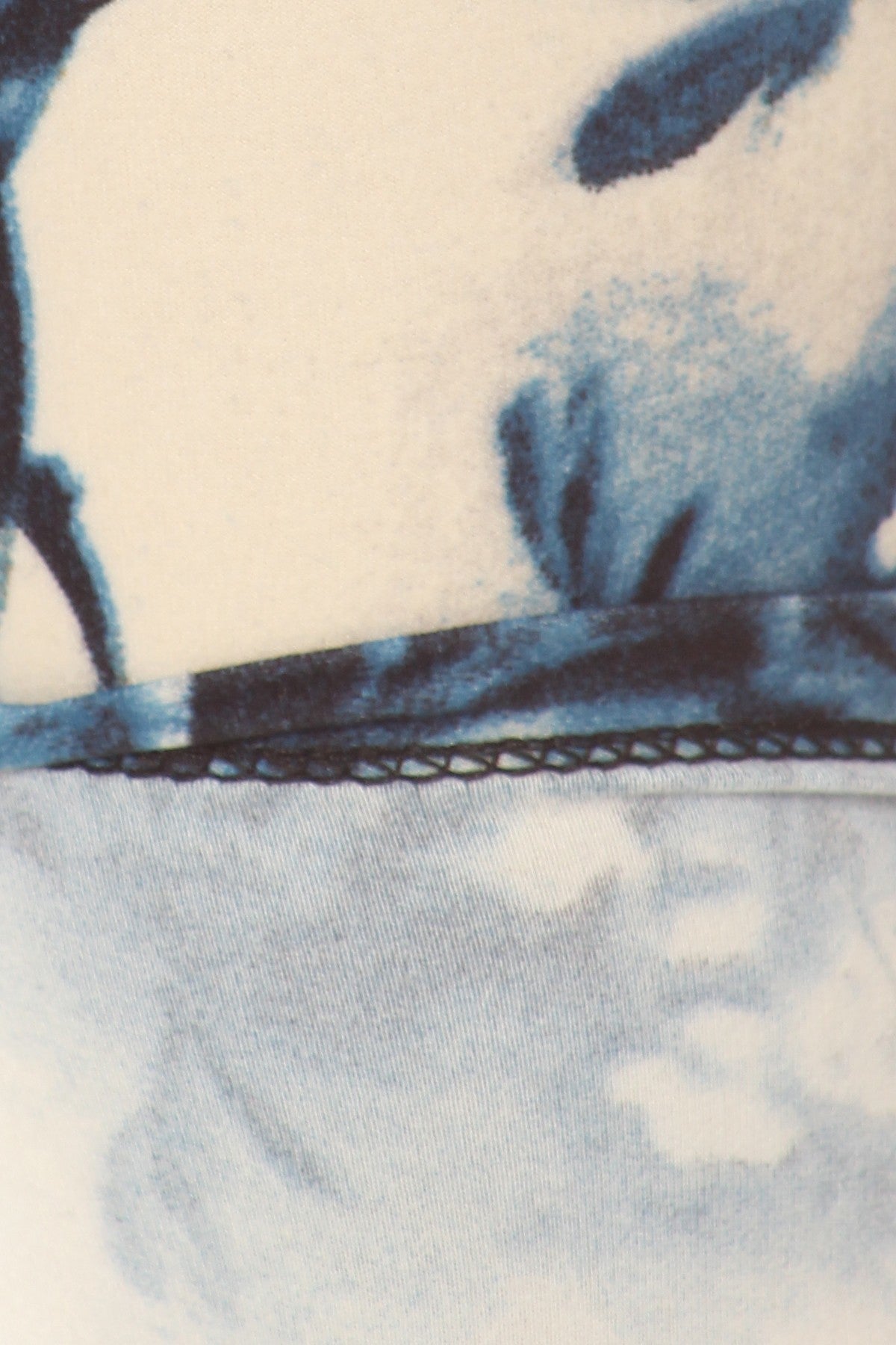 Plus Size Floral Print, Full Length Leggings In A Slim Fitting Style With A Banded High Waist product image