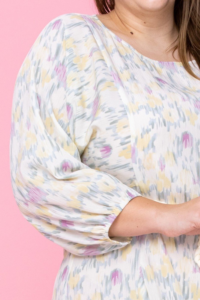 Abstract Printed Mini Swing Woven Dress product image