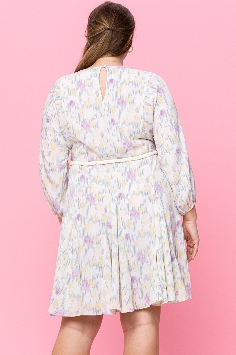 Abstract Printed Mini Swing Woven Dress product image