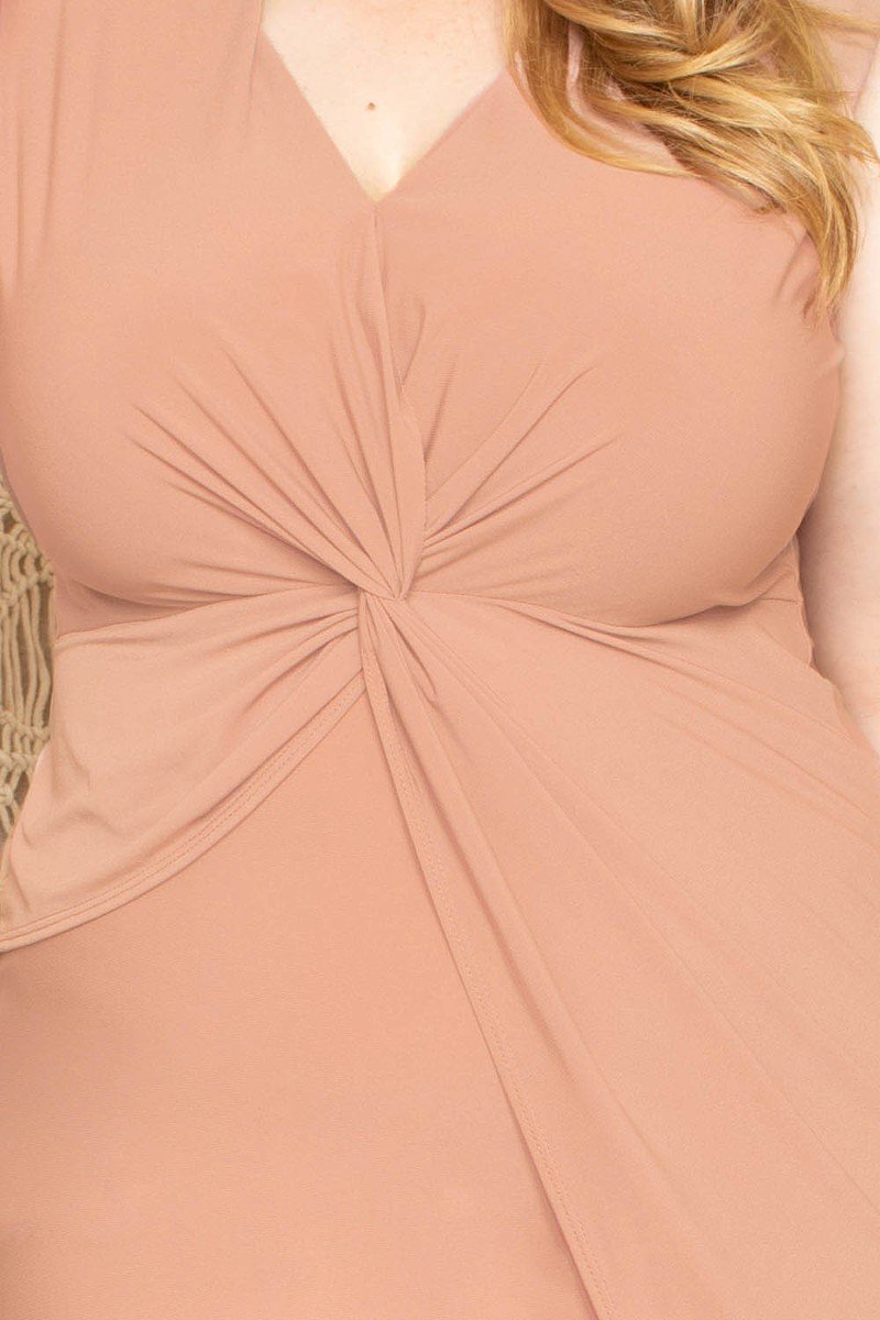 Twist Waist Plus Size Mini Dress product image