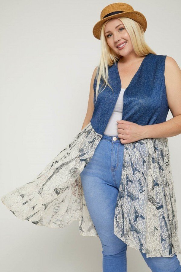 Sleeveless, Lace Cardigan product image