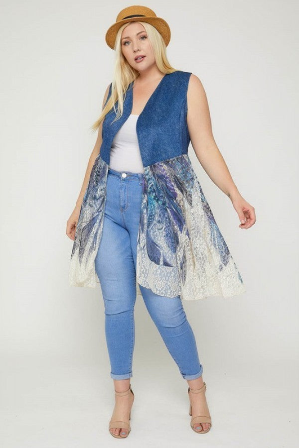 Sleeveless, Lace Cardigan product image