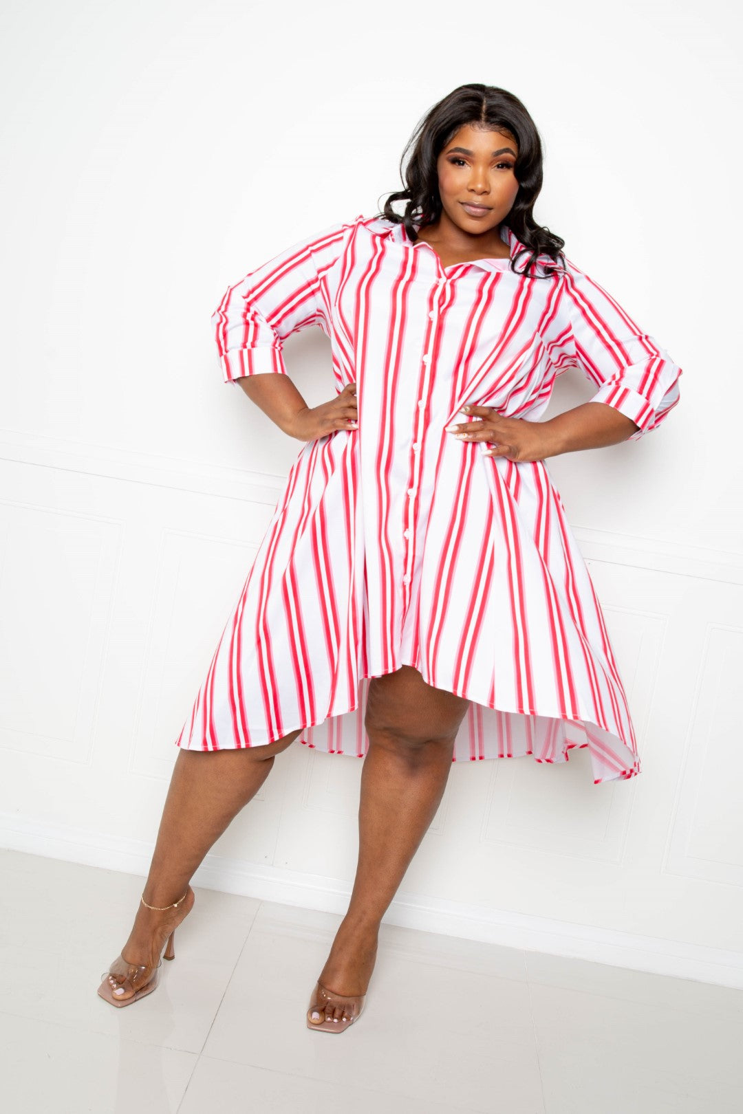 Stripe Shirt Dress product image