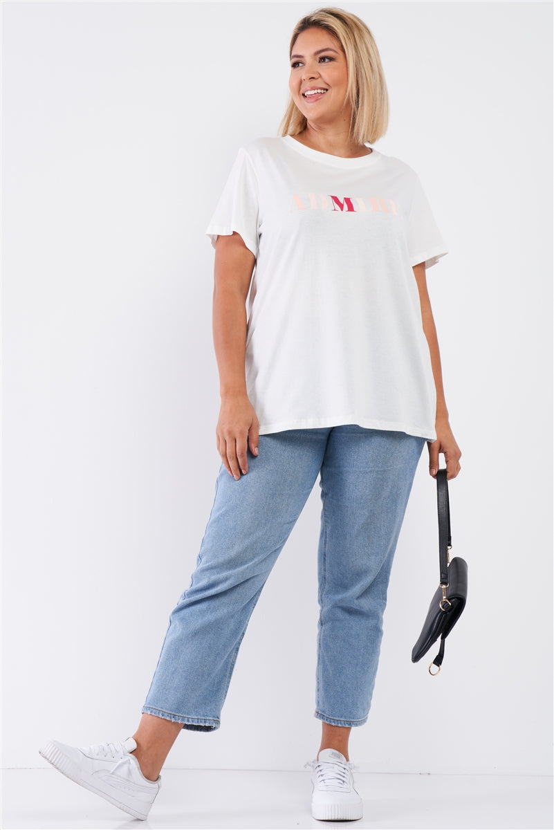 Off-white Admire Print Logo Detail Crew Neck Relaxed Fit Top product image