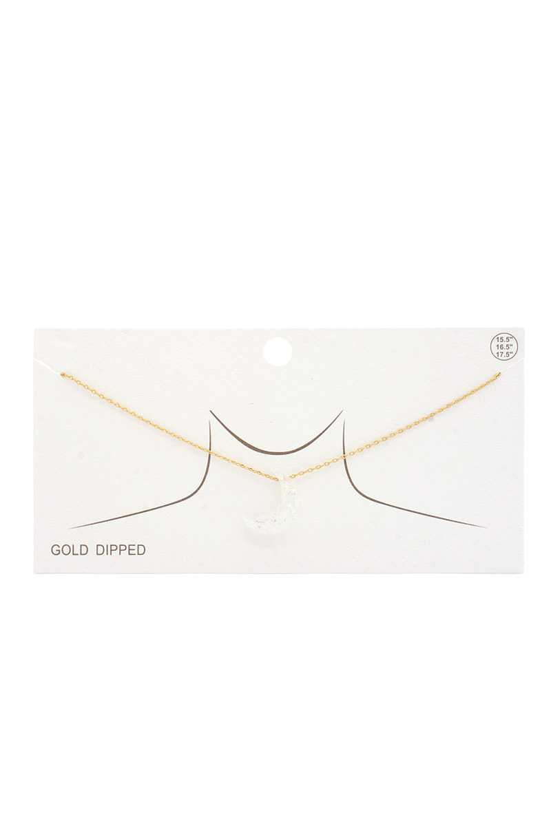 Iridescent Moon Gold Dipped Necklace product image