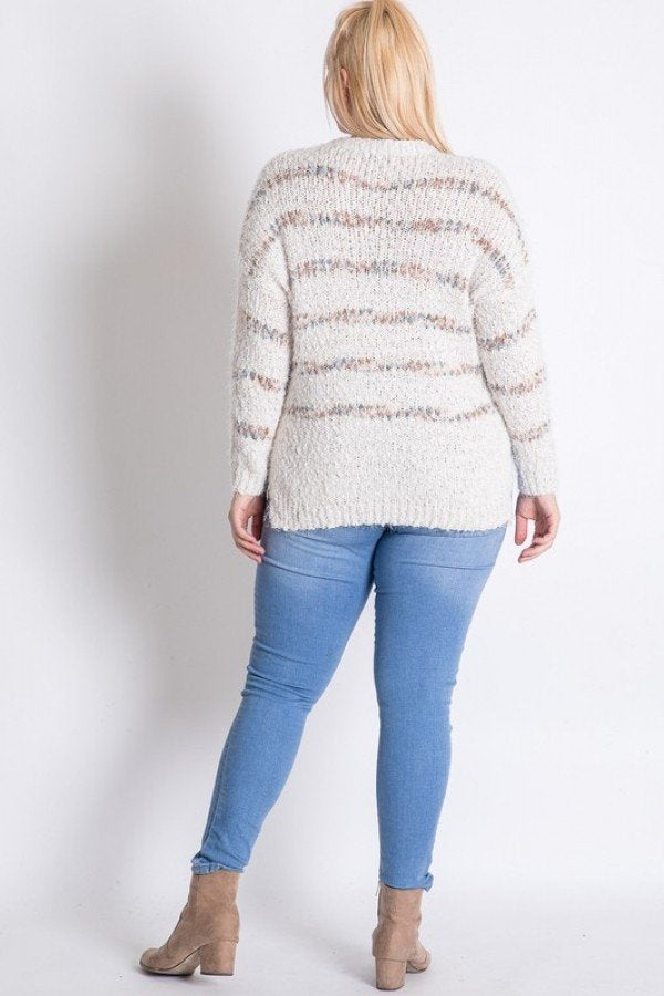 Plus Sweater With Stripe Detail product image