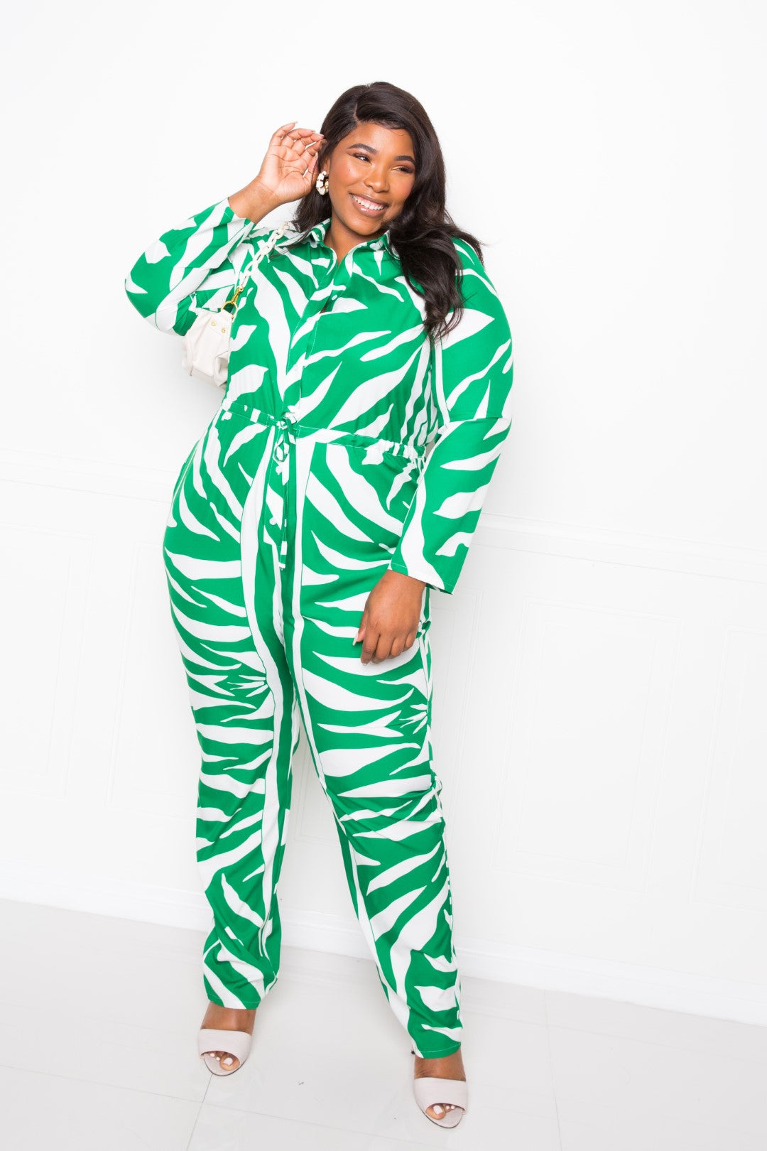 Button Up Long Sleeve  Jumpsuit product image