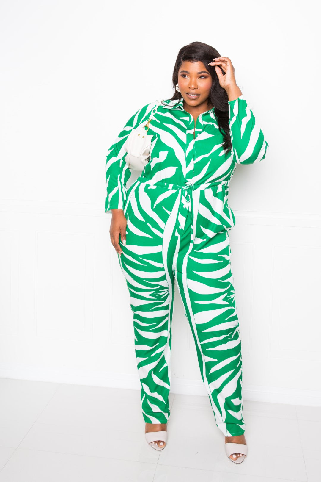 Button Up Long Sleeve  Jumpsuit product image
