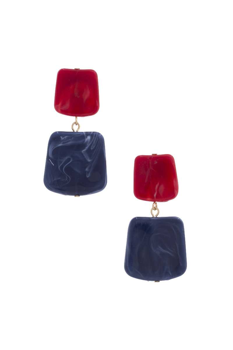 Acetate Resin Square Drop Earring product image