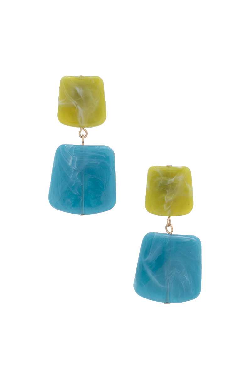 Acetate Resin Square Drop Earring product image