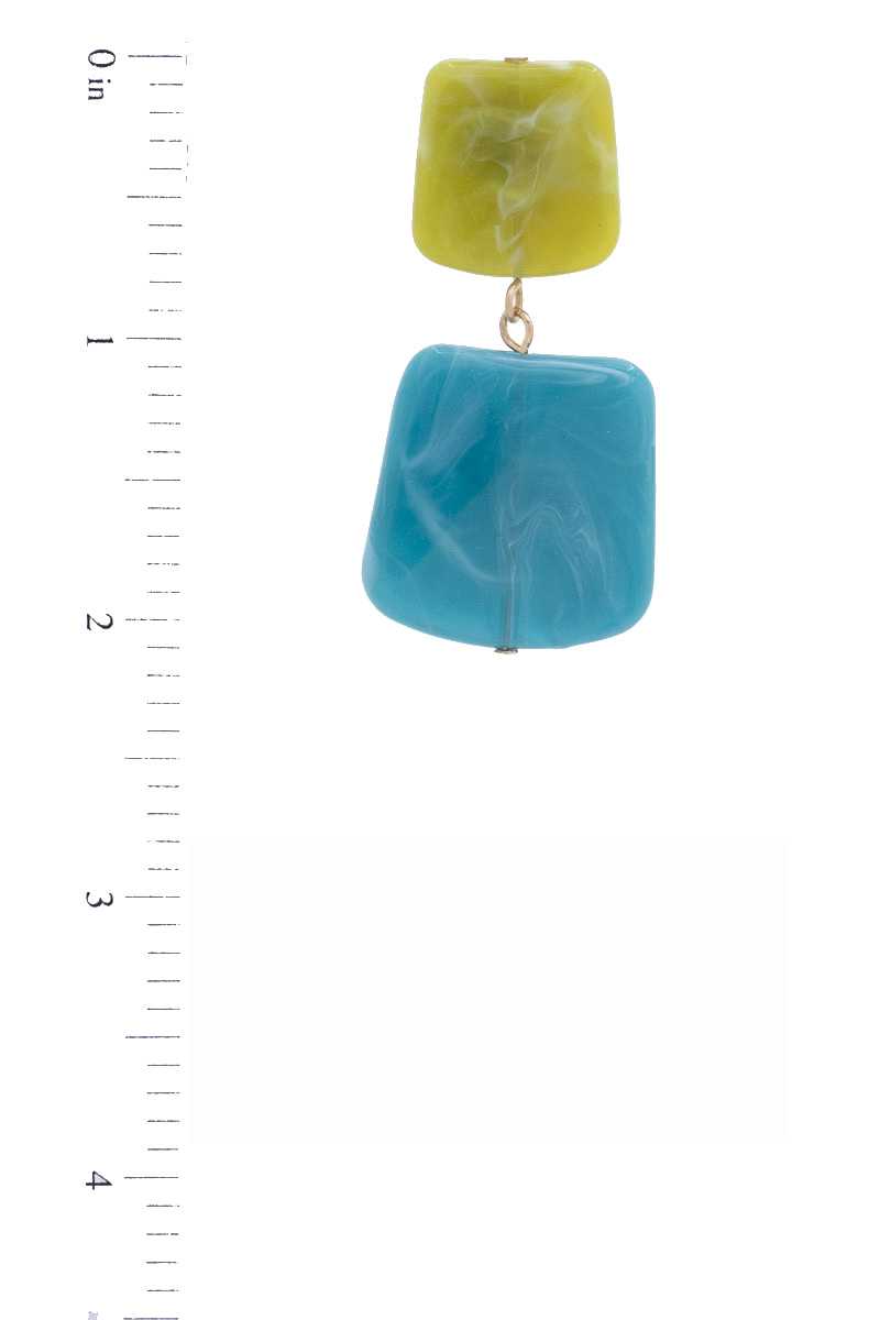 Acetate Resin Square Drop Earring product image