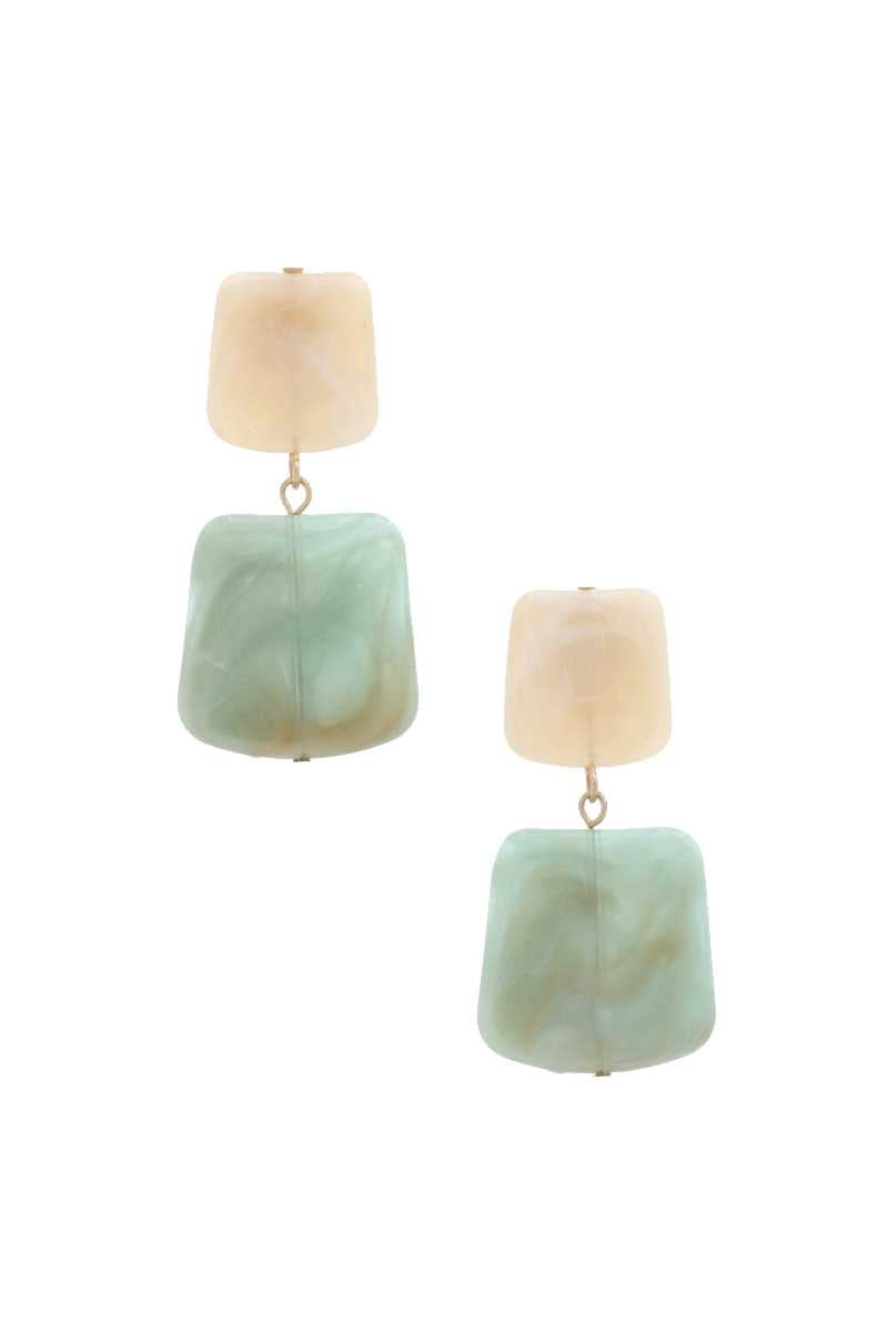 Acetate Resin Square Drop Earring product image
