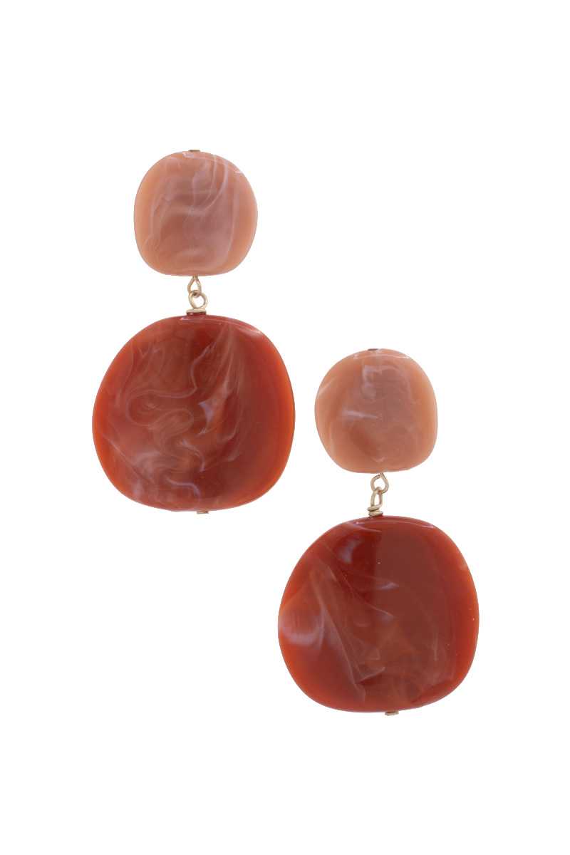 Acetate Resin Double Circle Earring product image