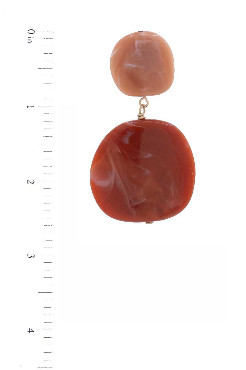 Acetate Resin Double Circle Earring product image
