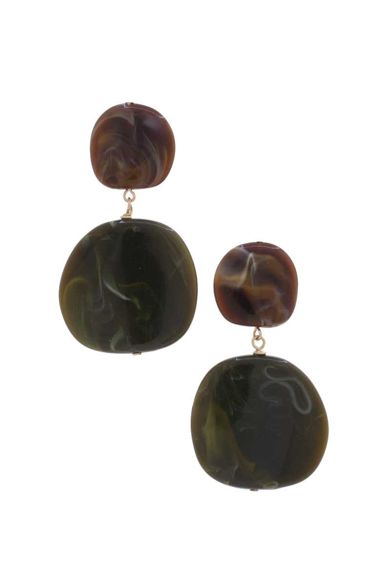 Acetate Resin Double Circle Earring product image