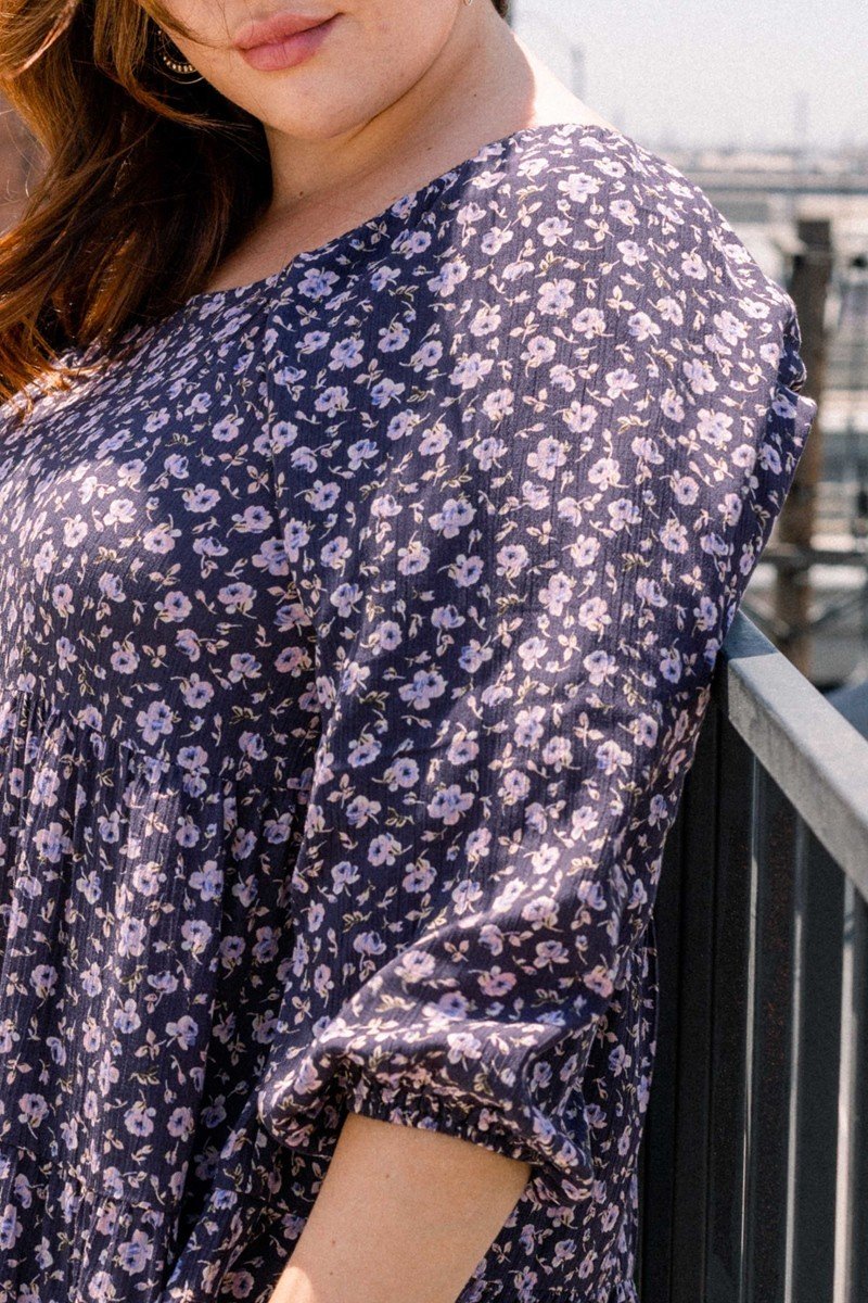 Tiny Floral Printed Square Neckline Top product image