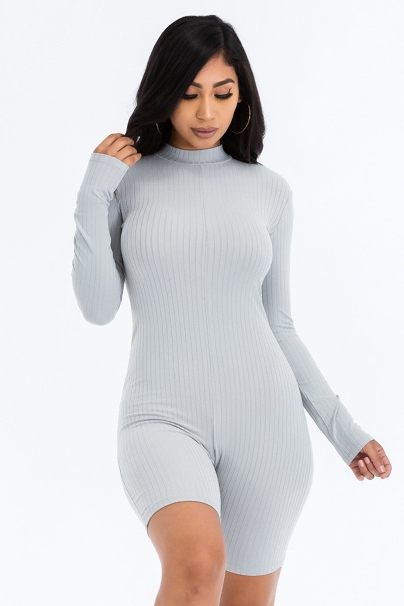 Ribbed Knit Romper product image