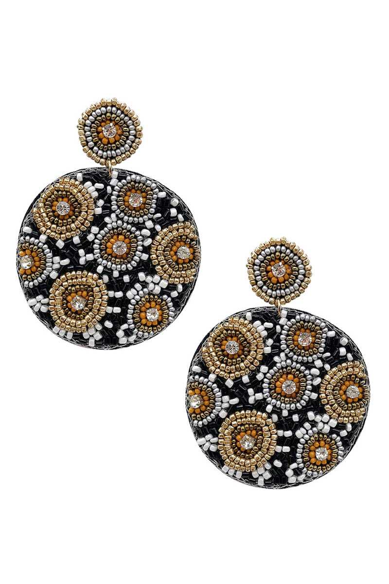 Seed Bead Round Dangle Earring product image