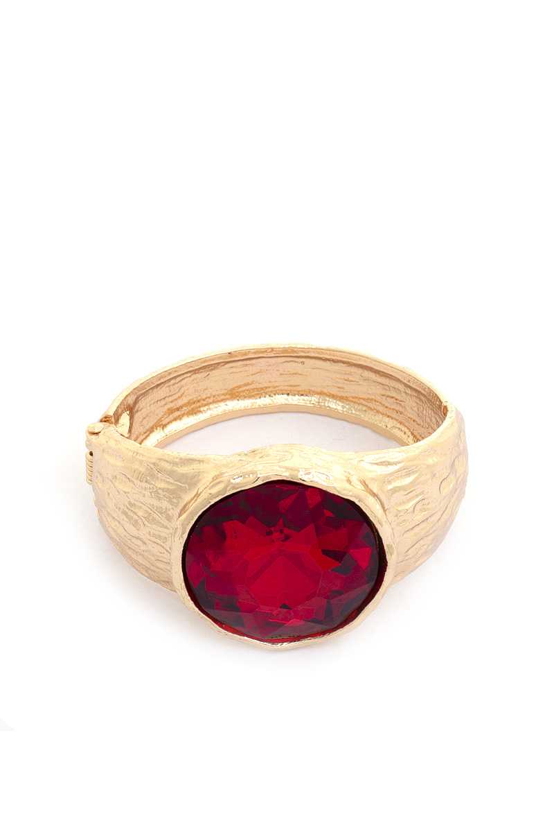 Oval Crystal Metal Cuff Bracelet product image