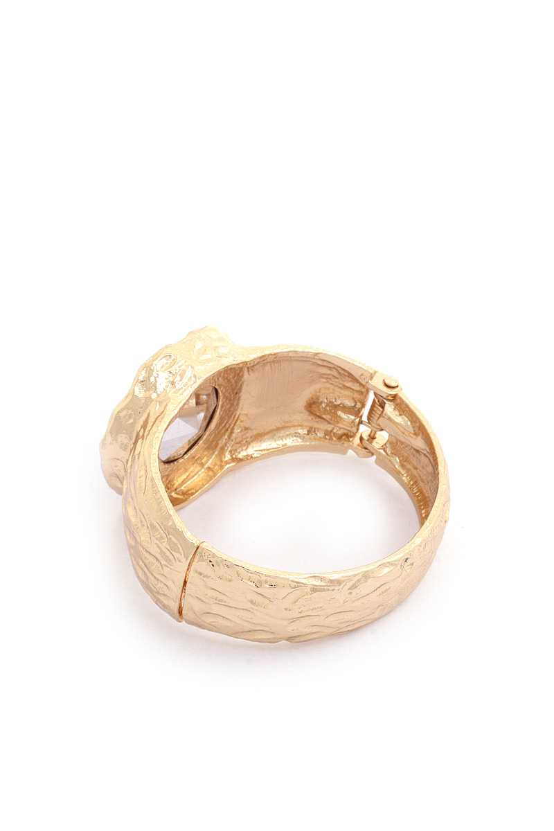 Oval Crystal Metal Cuff Bracelet product image