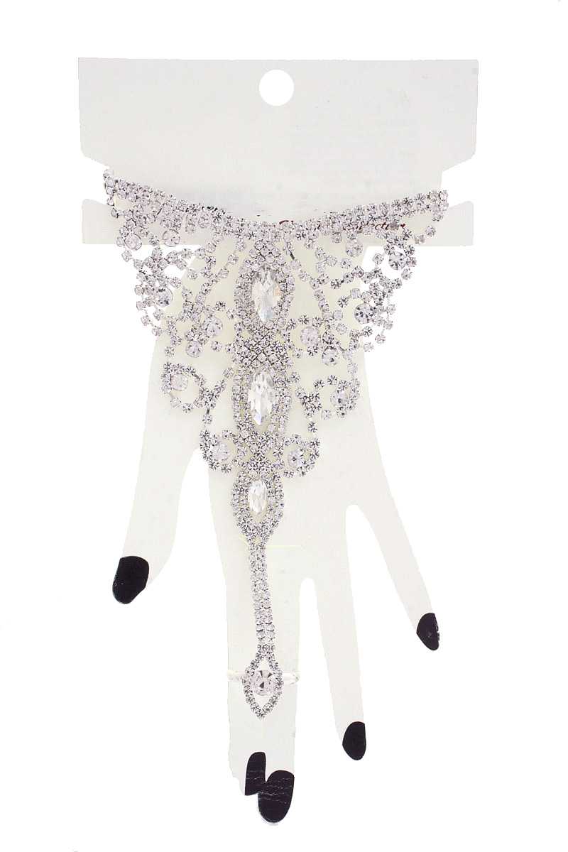 Marquise Rhinestone Hand Ring Bracelet product image